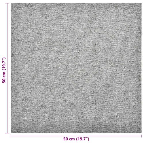 Килим 20 бр. Светлосиво 50 x 50 cm 100% Полипропилен