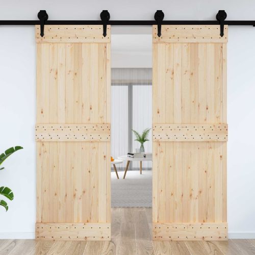 Врата NARVIK Естествен 80 x 210 cm Солидна борова дървесина