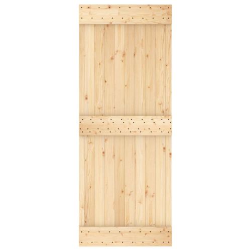 Врата NARVIK Естествен 80 x 210 cm Солидна борова дървесина