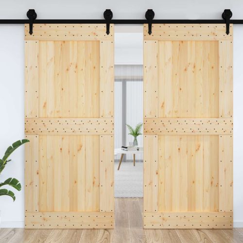 Врата NARVIK Естествен 100 x 210 cm Солидна борова дървесина