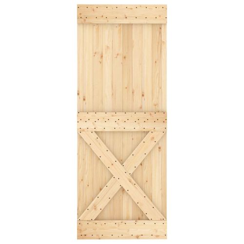Врата NARVIK Естествен 80 x 210 cm Солидна борова дървесина