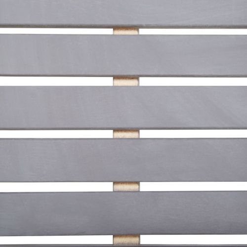 Градински трапезен комплект, 5 части, сив, акация масив