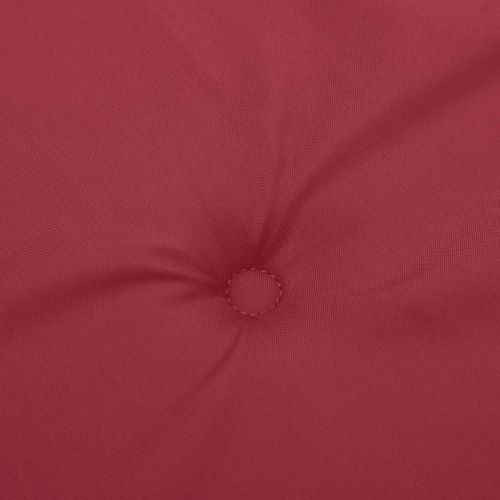 Възглавници за стол 4 бр виненочервени 40x40x4 см Оксфорд плат