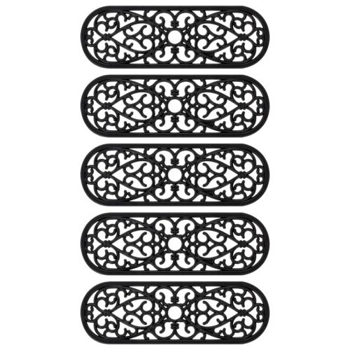 Постелки за стъпала 5 бр 25x75 см гума