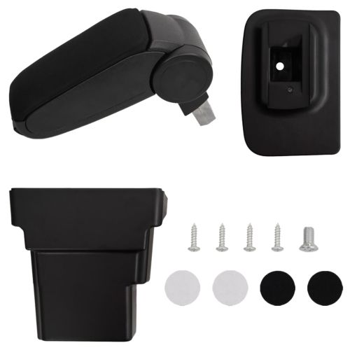 Подлакътник за кола черен 17x32x(37-53) см ABS