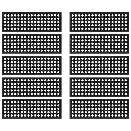 Постелки за стъпала 10 бр 25x75 см гума