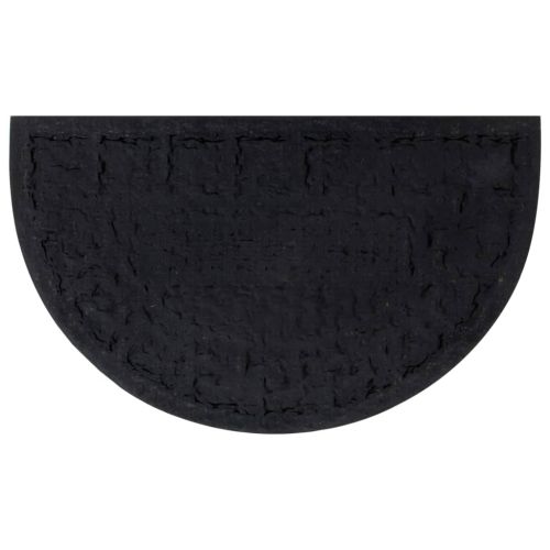 Изтривалка за врата полукръгла 45x75 см гума и кокосови влакна