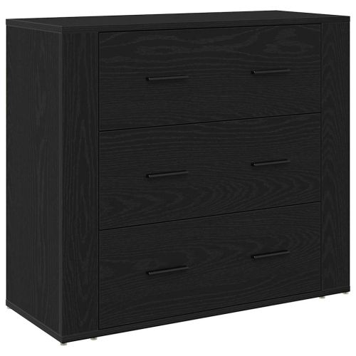 Висок шкаф Черния дъб 80 x 33 x 150 см Инженерно дърво