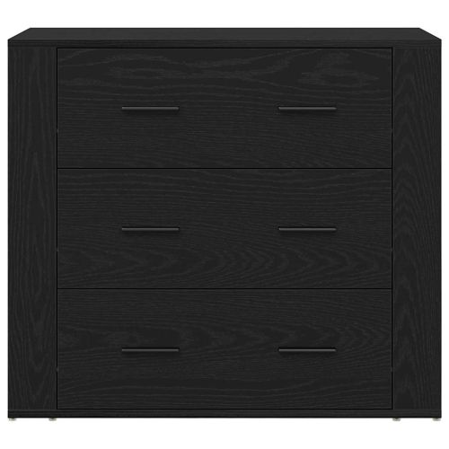 Висок шкаф Черния дъб 80 x 33 x 150 см Инженерно дърво