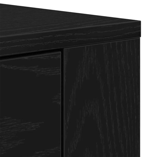 Висок шкаф Черния дъб 80 x 33 x 150 см Инженерно дърво