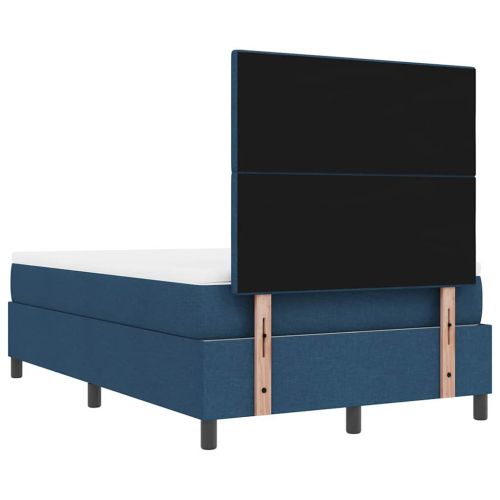 Легло с пружинирана основа с таблото Синьо 120 x 190 cm текстил