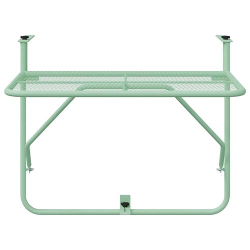 Висяща терасна маса Ментово зелено 60 x 39 x 65 см Стомана