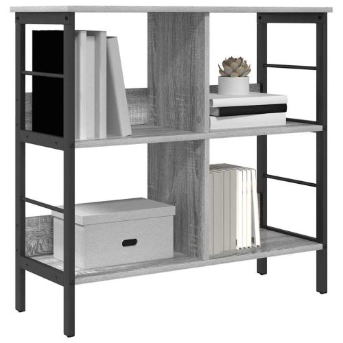 Рафт за книги 4 нива 82 x 32 x 79 см Инженерна дървесина