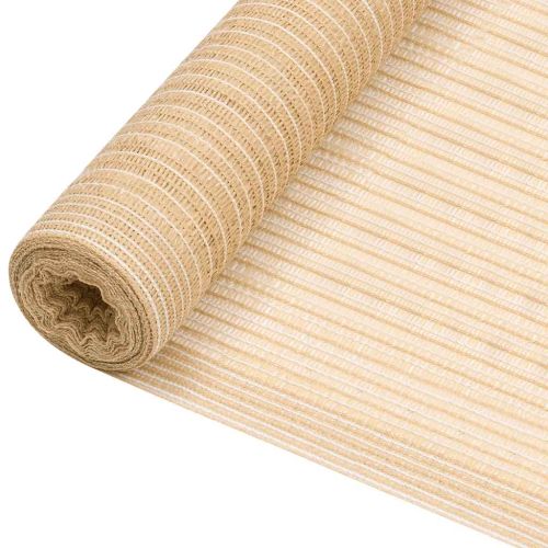 Засенчваща мрежа бежова 1x10 м HDPE 195 г/м²
