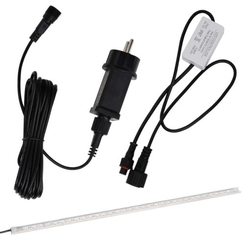 Преливник за водопад с RGB LED, акрил, 90 см