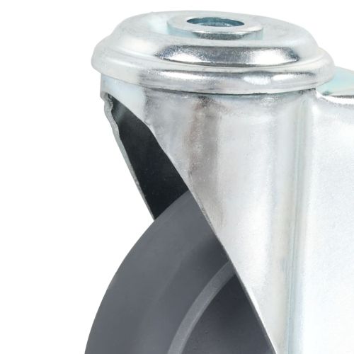 12 бр въртящи се колела с отвори за болт, 125 мм