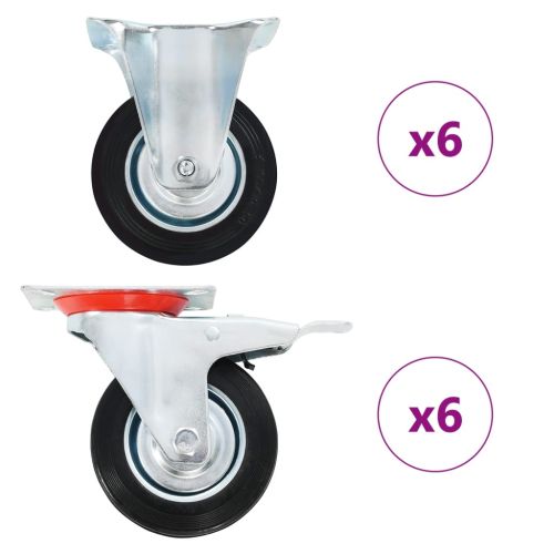 12 бр колела, 100 мм