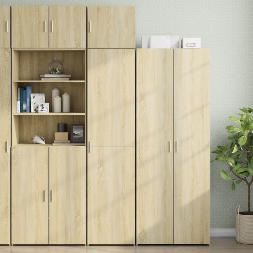 Тесен шкаф, сонома дъб, 45x42,5x225 см, инженерно дърво