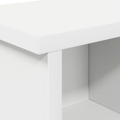Стенен закачалка за палта Бяло 50 x 16 x 26 см Инженерно дърво