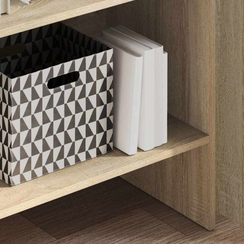 Библиотека, дъб сонома, 60x35x180 см, инженерно дърво