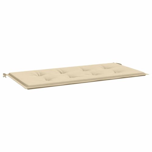 Възглавница за градинска пейка бежова 120x50x4 см оксфорд плат