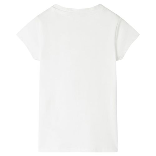 Детска тениска, екрю, 140
