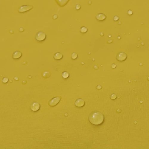 Водоустойчив дъждобран от две части с качулка, жълт, L