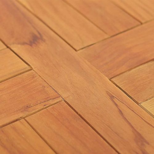 Плот за маса, тиково дърво масив, кръгъл, 2,5 см, 40 см