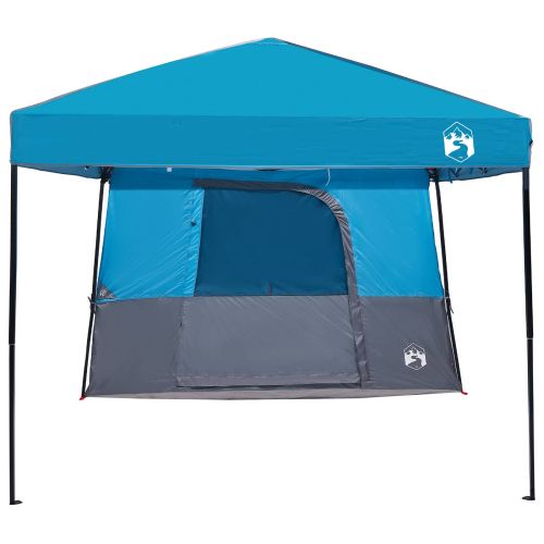 Комплект къмпинг тента с покрив 2 pcs Синьо Тафта и Тканина