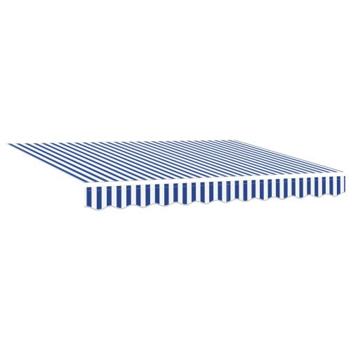 Ръчна рамка за сенник с LEDs Синьо и бяло 2,5 x 2 m