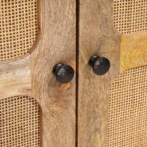 Висок шкаф Кафяво 40 x 33 x 110 см Солидно мангово дърво