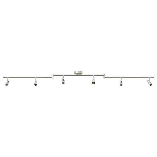 Таванен спот с прожектори Никел 176,5 x 9,5 x 14 см Стомана