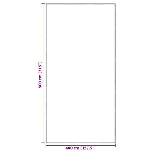 Килим за палатка Светлосиво 500 x 400 см Полиетилен