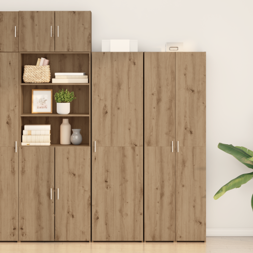 Висок шкаф 2 pcs Дъб 50 x 42,5 x 185 см