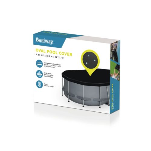 Bestway Покривало за басейн Flowclear, 418x230 см
