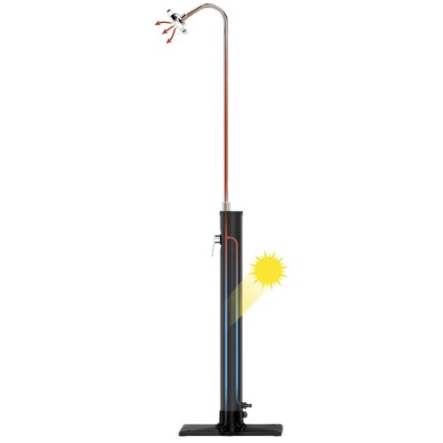 Bestway Solar Flow Външен душ черен 8 л