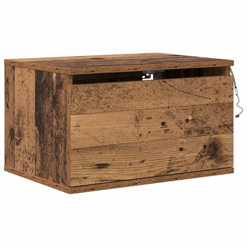 Стенен шкаф за нощно шкафче Старо дърво 50 x 36 x 30 см