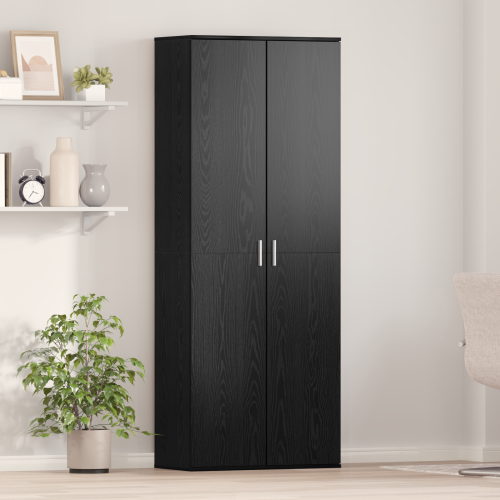 Висок шкаф Черния дъб 70 x 33.5 x 180 см Инженерно дърво