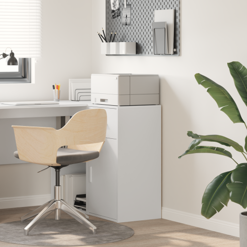 Служебен шкаф с чекмедже Бяло 38 x 34 x 75 см