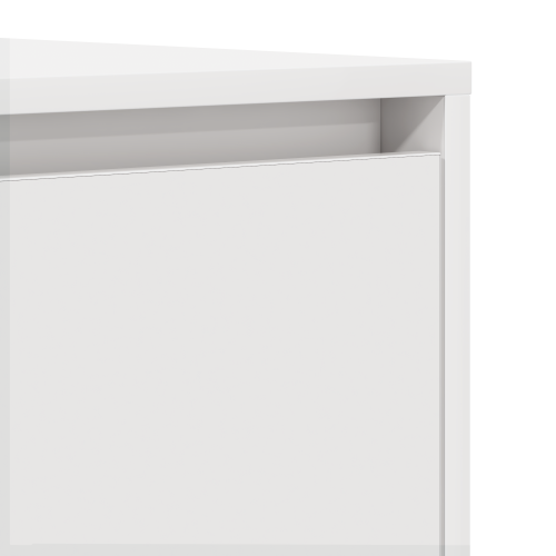 Служебен шкаф с чекмедже Бяло 120 x 41 x 75 см Инженерно дърво