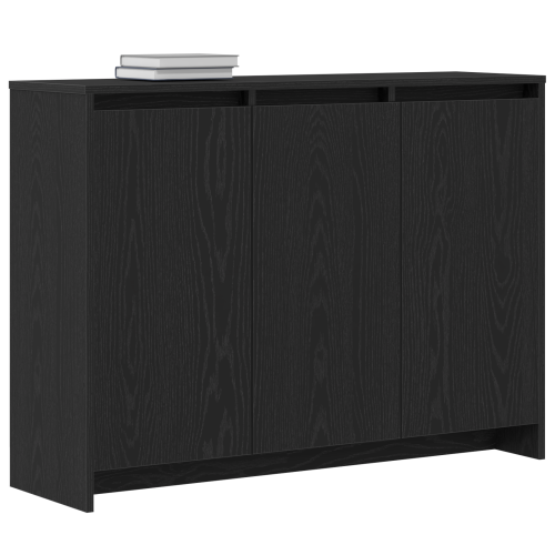 Служебен шкаф Черно 102 x 29.5 x 75 см Инженерно дърво
