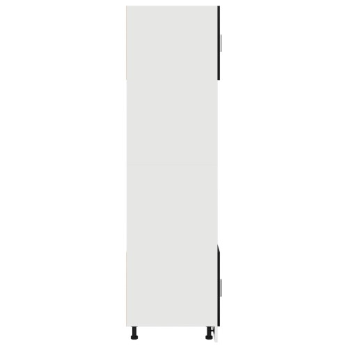 Висящ шкаф с рафт Черния дъб 60 x 57 x 207 см Инженерно дърво