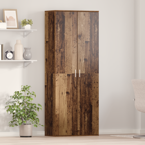 Висок шкаф Старо дърво 70 x 33.5 x 180 см Инженерно дърво