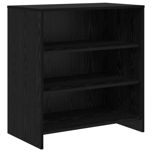 Служебен шкаф 3 pcs Черния дъб 70 x 41 x 75 см Инженерно дърво