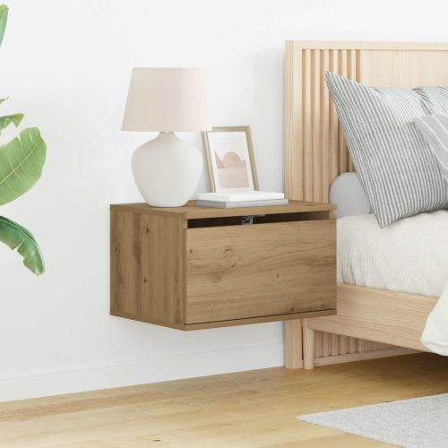 Стенен шкаф за нощно шкафче 2 pcs Дъб 50 x 36 x 30 см