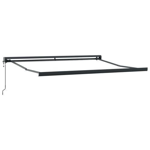 Прибираща се тента Бежово 350 x 250 cm Текстил и Метал