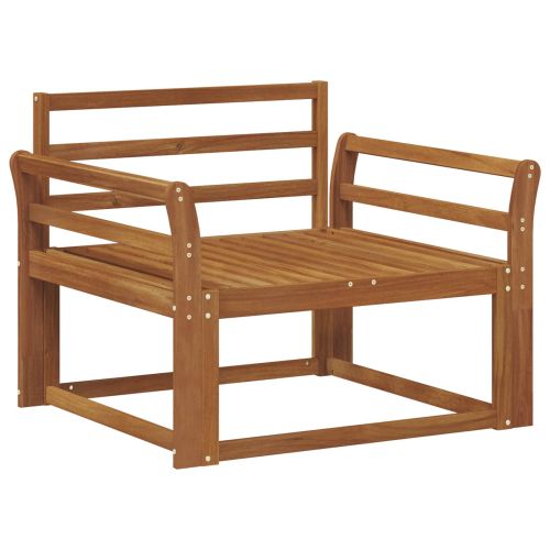 Среден диван за открито Солидно акациево дърво Естествен