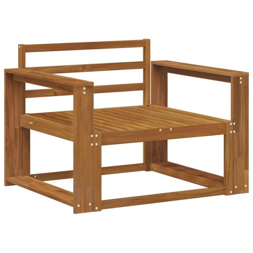 Среден диван за открито Солидно акациево дърво Естествен