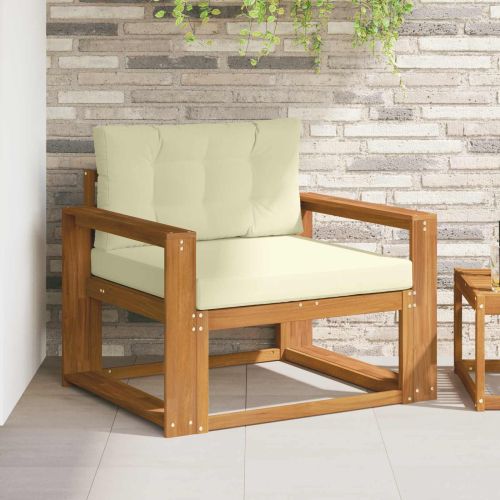 Среден диван за открито Солидно акациево дърво Естествен