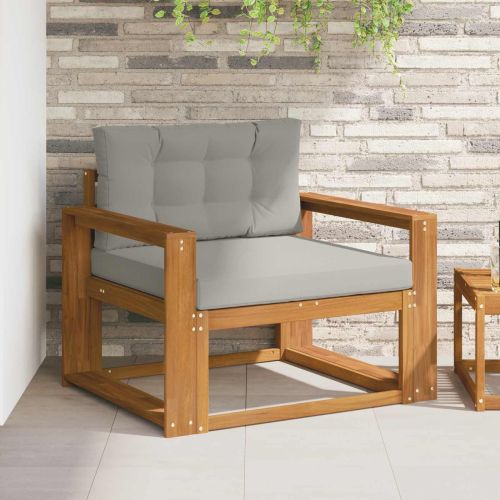 Среден диван за открито Солидно акациево дърво Естествен